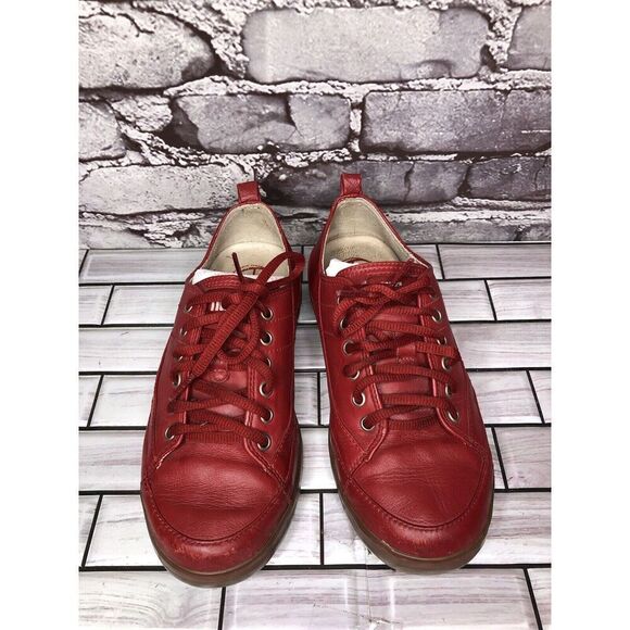 FitFlop Supertone Blaze Red Leather Comfort Sneakers Shoes 114-002 Women Sz 5M - Picture 16 of 16